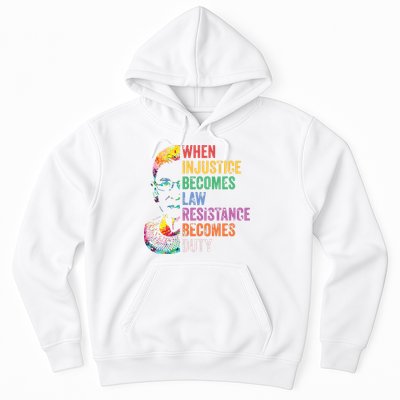 When Injustice Becomes Law Resist Resistance Hoodie