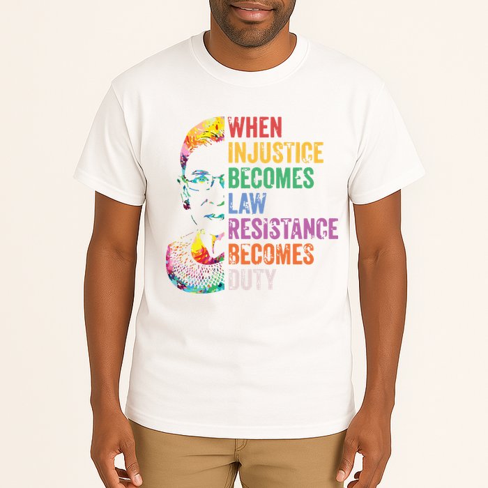 When Injustice Becomes Law Resist Resistance Tall T-Shirt
