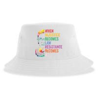 When Injustice Becomes Law Resist Resistance Sustainable Bucket Hat