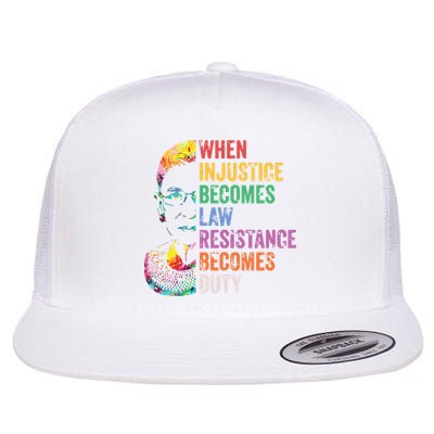 When Injustice Becomes Law Resist Resistance Flat Bill Trucker Hat