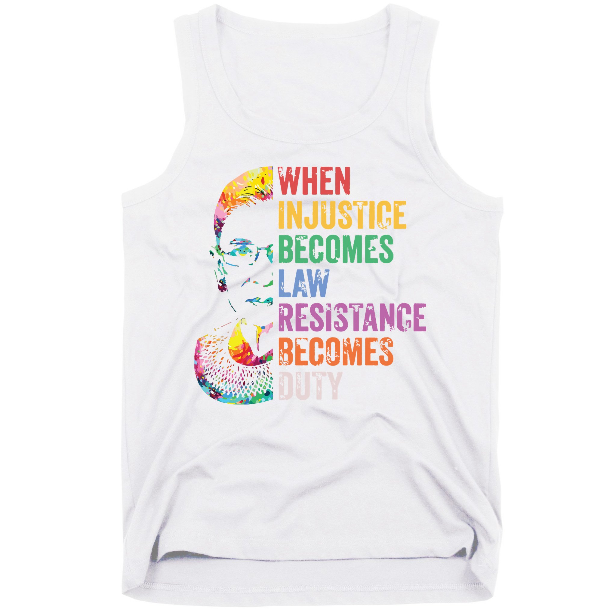 When Injustice Becomes Law Resist Resistance Tank Top
