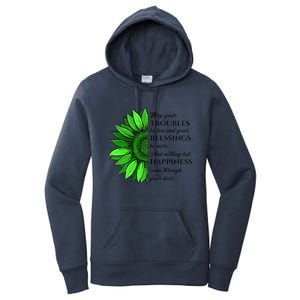 Women's Irish Blessing In Green Sunflower, St. Patricks Day Women's Pullover Hoodie