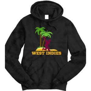 West Indies Cricket Fan Batsman Island Palm Tie Dye Hoodie