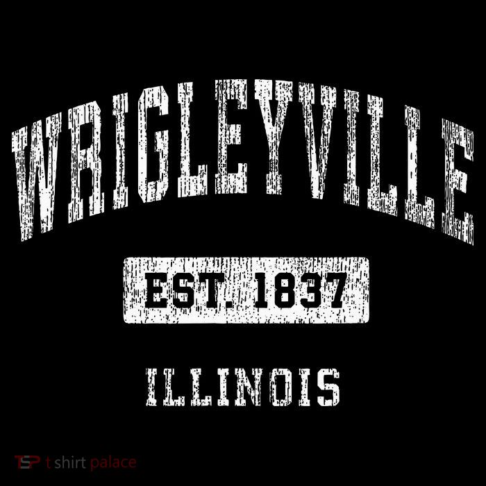 Wrigleyville Illinois Chicago Vintage Athletic Baby Bodysuit
