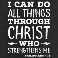 Womens I Can Do All Things Through Christ Art Bible Religious 7 Panel Mesh Trucker Snapback Hat