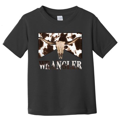 Western inspired Cowhide Print by Wrangler Toddler T-Shirt