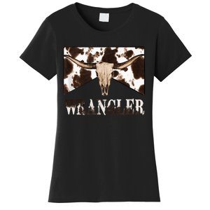 Western inspired Cowhide Print by Wrangler Women's T-Shirt