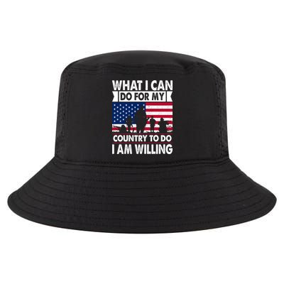 What I Can Do For My Country, I Am Willing To Do Gift Memorial Day Cool Comfort Performance Bucket Hat
