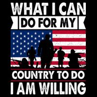 What I Can Do For My Country, I Am Willing To Do Gift Memorial Day Backpack