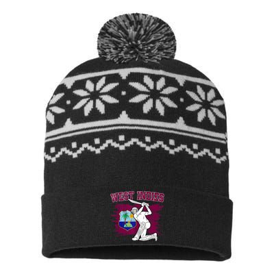 West Indies Cricket 2024 Supporters Cool Cricket Fans USA-Made Snowflake Beanie