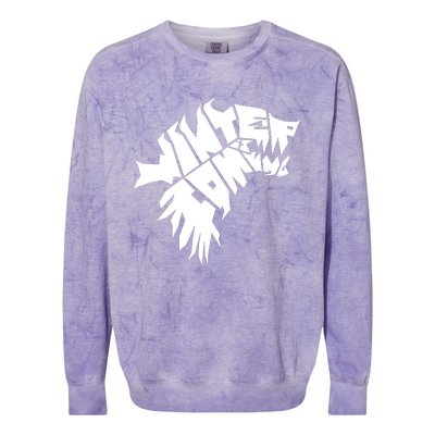 Winter Is Coming Dire Wolf Colorblast Crewneck Sweatshirt