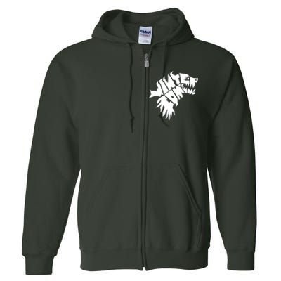 Winter Is Coming Dire Wolf Full Zip Hoodie