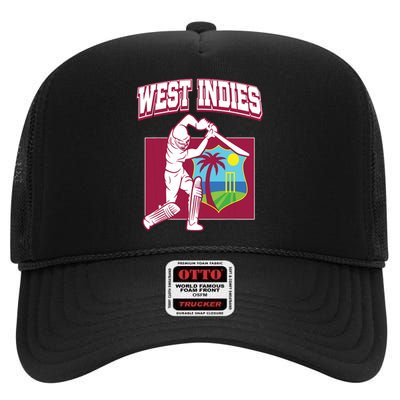 West Indies Cricket 2024 Jersey Cool Cricket Windies High Crown Mesh Back Trucker Hat