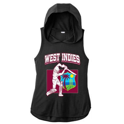 West Indies Cricket 2024 Jersey Cool Cricket Windies Ladies PosiCharge Tri-Blend Wicking Draft Hoodie Tank