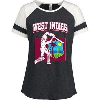 West Indies Cricket 2024 Jersey Cool Cricket Windies Enza Ladies Jersey Colorblock Tee