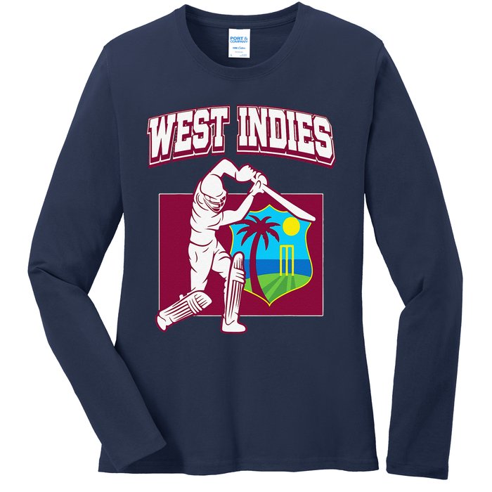 West Indies Cricket 2024 Jersey Cool Cricket Windies Ladies Long Sleeve Shirt