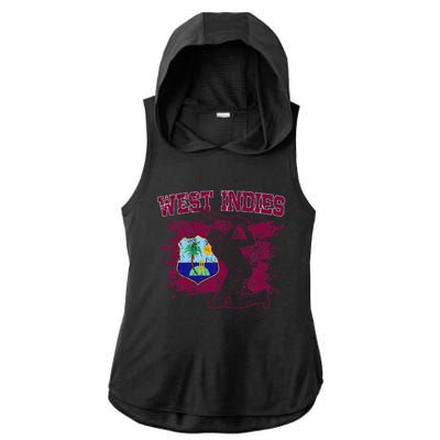 West Indies Cricket 2024 Jersey Cool Cricket Windies Ladies PosiCharge Tri-Blend Wicking Draft Hoodie Tank