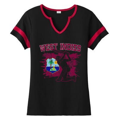 West Indies Cricket 2024 Jersey Cool Cricket Windies Ladies Halftime Notch Neck Tee