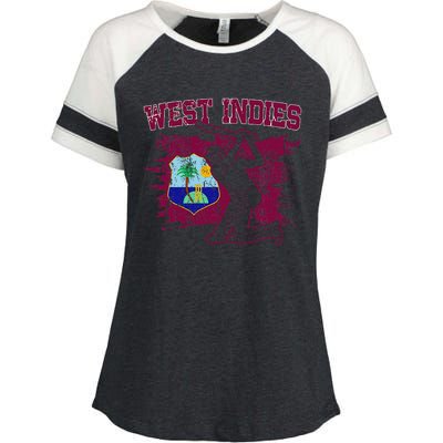 West Indies Cricket 2024 Jersey Cool Cricket Windies Enza Ladies Jersey Colorblock Tee