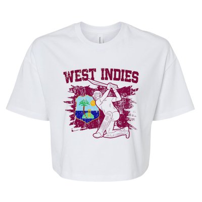 West Indies Cricket 2024 Jersey Cool Cricket Windies Bella+Canvas Jersey Crop Tee