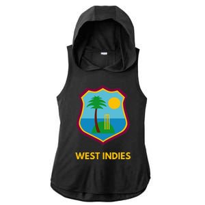 West Indies Cricket Fan Supporter Ladies PosiCharge Tri-Blend Wicking Draft Hoodie Tank