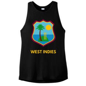 West Indies Cricket Fan Supporter Ladies PosiCharge Tri-Blend Wicking Tank