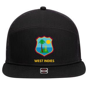 West Indies Cricket Fan Supporter 7 Panel Mesh Trucker Snapback Hat