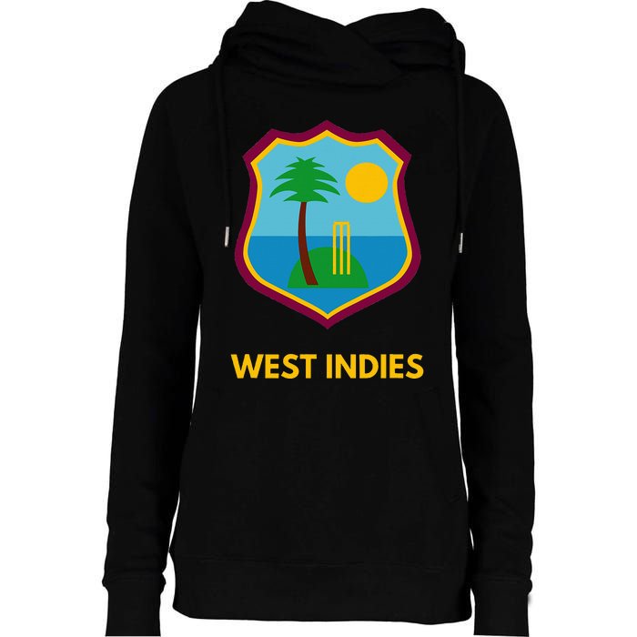 West Indies Cricket Fan Supporter Womens Funnel Neck Pullover Hood