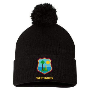 West Indies Cricket Fan Supporter Pom Pom 12in Knit Beanie