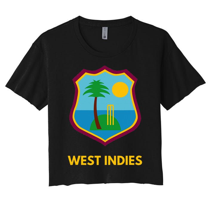 West Indies Cricket Fan Supporter Women's Crop Top Tee