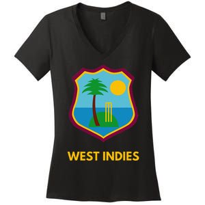 West Indies Cricket Fan Supporter Women's V-Neck T-Shirt