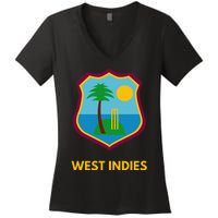 West Indies Cricket Fan Supporter Women's V-Neck T-Shirt