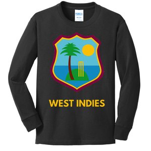 West Indies Cricket Fan Supporter Kids Long Sleeve Shirt