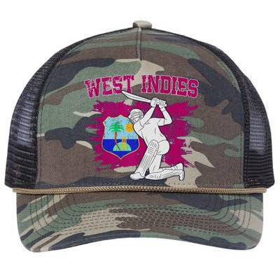 West Indies Cricket 2024 Supporters Cool Cricket Fans Retro Rope Trucker Hat Cap