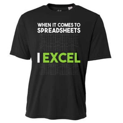 When It Comes To Spreadsheets I Excel Accounting Auditing Cooling Performance Crew T-Shirt