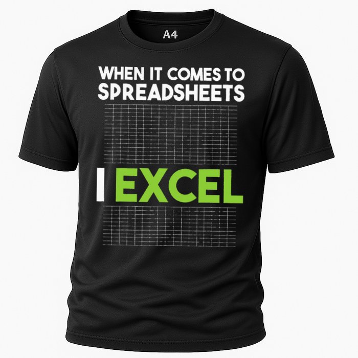 When It Comes To Spreadsheets I Excel Accounting Auditing Cooling Performance Crew T-Shirt