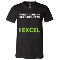 When It Comes To Spreadsheets I Excel Accounting Auditing V-Neck T-Shirt