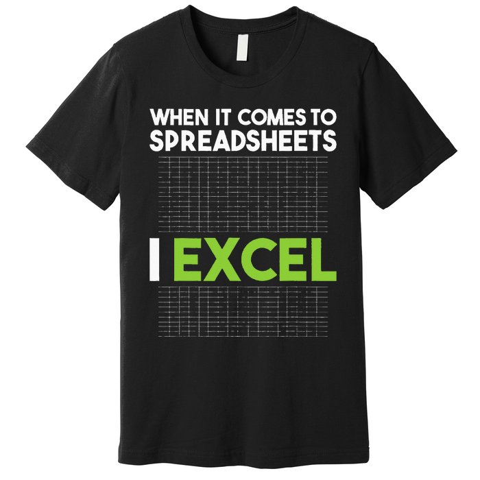 When It Comes To Spreadsheets I Excel Accounting Auditing Premium T-Shirt