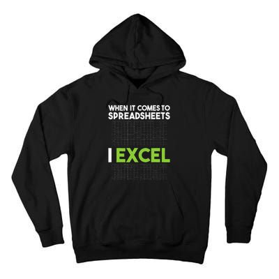 When It Comes To Spreadsheets I Excel Accounting Auditing Tall Hoodie