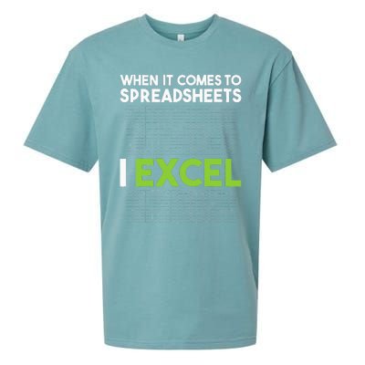 When It Comes To Spreadsheets I Excel Accounting Auditing Sueded Cloud Jersey T-Shirt