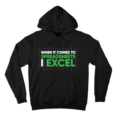 When It Comes To Spreadsheets I Excel Funny Accountant Gift Hoodie