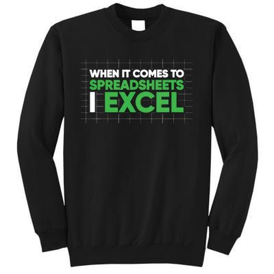 When It Comes To Spreadsheets I Excel Funny Accountant Gift Sweatshirt