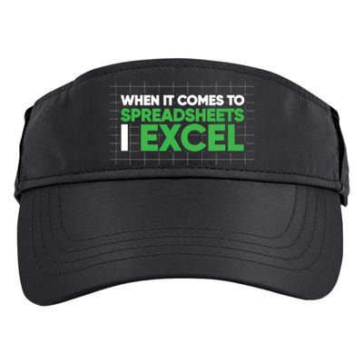 When It Comes To Spreadsheets I Excel Funny Accountant Gift Adult Drive Performance Visor