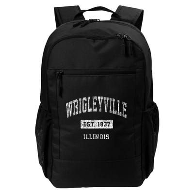 Wrigleyville Illinois Chicago Vintage Athletic Sports Design Backpack