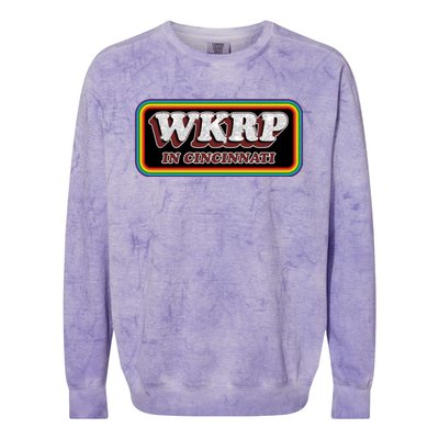 WKRP In Cincinnati First Annual WKRP Thanksgiving Day Turkey Drop Colorblast Crewneck Sweatshirt