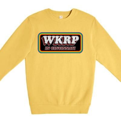 WKRP In Cincinnati First Annual WKRP Thanksgiving Day Turkey Drop Premium Crewneck Sweatshirt