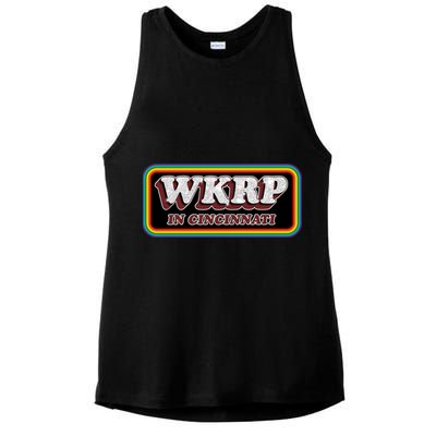 WKRP In Cincinnati First Annual WKRP Thanksgiving Day Turkey Drop Ladies PosiCharge Tri-Blend Wicking Tank