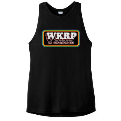 WKRP In Cincinnati First Annual WKRP Thanksgiving Day Turkey Drop Ladies PosiCharge Tri-Blend Wicking Tank