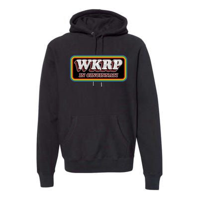 WKRP In Cincinnati First Annual WKRP Thanksgiving Day Turkey Drop Premium Hoodie