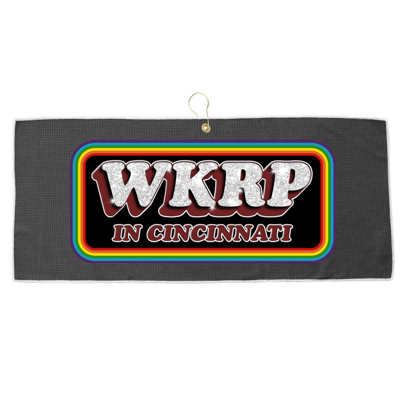 WKRP In Cincinnati First Annual WKRP Thanksgiving Day Turkey Drop Large Microfiber Waffle Golf Towel